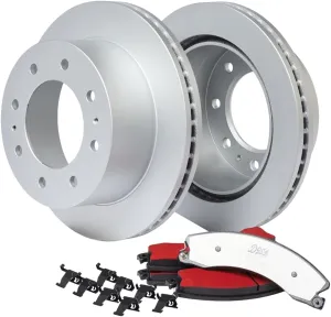 Doc's Diesel Rear Brake Pads and Rotors Kit DP1411 DR3631-2 | Compatible with Chevrolet/GMC 6.6L Duramax 2500HD, 3500HD 2011-2019 | Replaces HC10.1411.0.F, UR003631