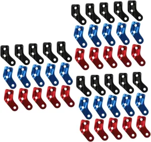 DOITOOL 3sets Tent Buckle Tensioner Heavy Duty 3 Hole Wind Rope Fasteners Camping Tarp Shelter 15pcs*3 Random Color