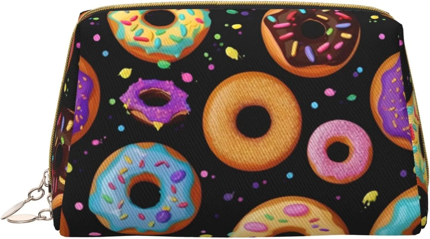 Donut Toiletry Pouch, Travel-Friendly Makeup Organizer For Makeup Brushes, Lipsticks