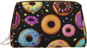 Donut Toiletry Pouch, Travel-Friendly Makeup Organizer For Makeup Brushes, Lipsticks