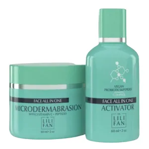 Dr. Lili Fan Probiotic All-In-One Microdermabrasion Kit with Vitamin C and Peptides. Your At-Home Spa Treatment. Get Radiant, Healthy-Looking Skin. 2 fl oz.