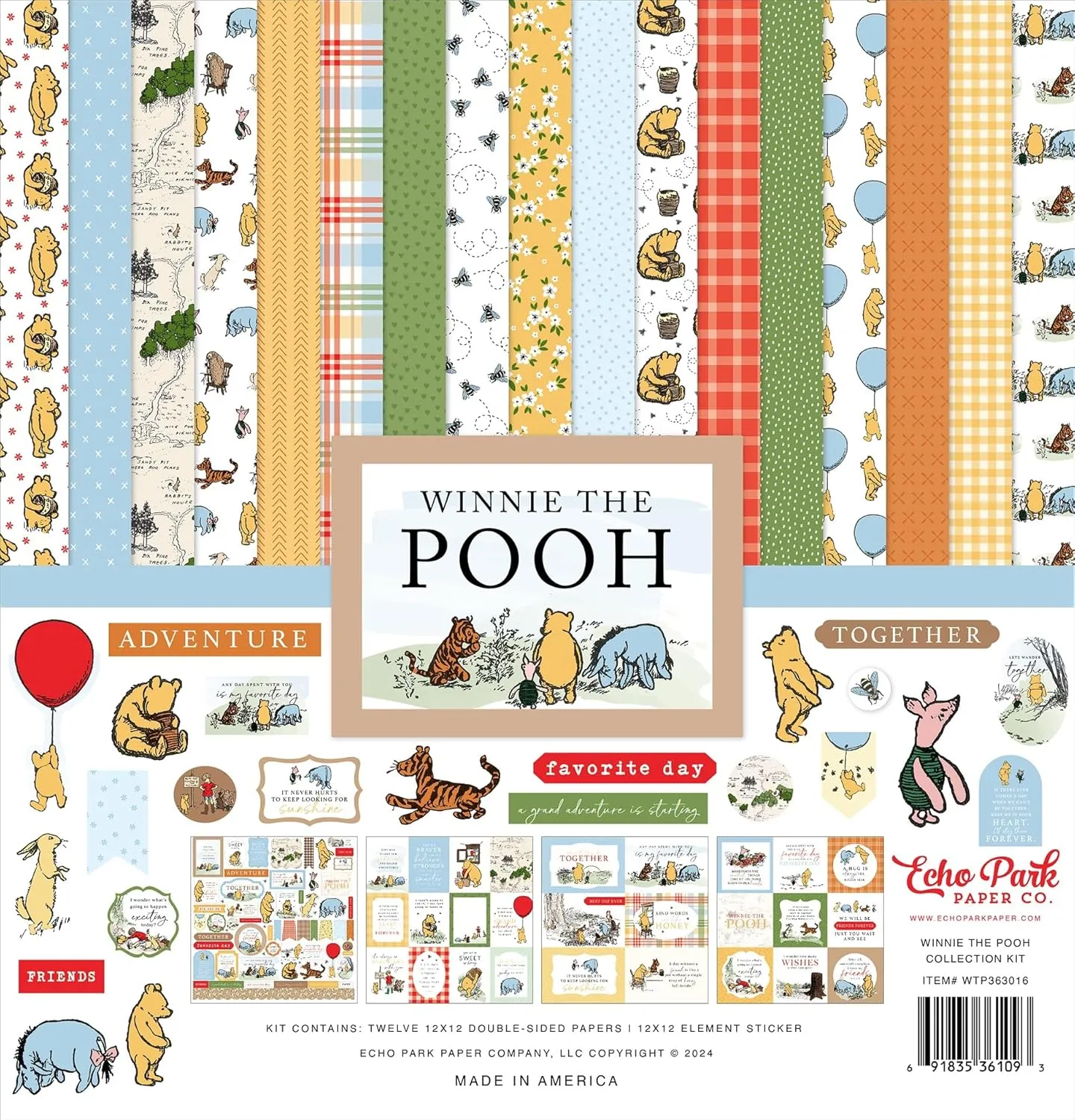 Echo Park Paper Winnie The Pooh Collection Kit