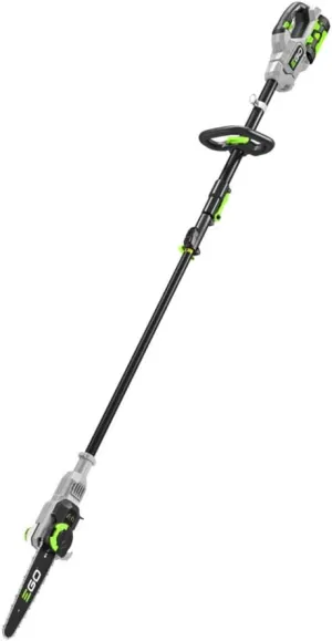 EGO Power  Pole Saw, Cordless Electric Pole Saw for Tree Trimming with Telescopic LED Cut Line Indicator, Includes 56V 2.5Ah Battery and Charger - PS1001