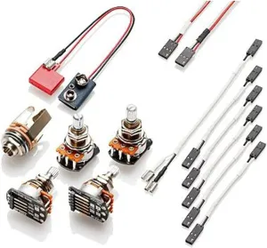 EMG Solderless Wiring Kit for 1-2 Active Pickups - Short Shaft (Strat) 10mm