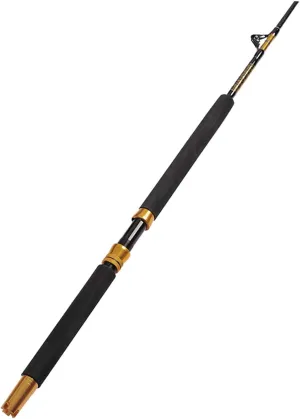 Fiblink 1-Piece/2-Piece Saltwater Offshore Heavy Trolling Rod Big Game Roller Rod Conventional Boat Fishing Pole (5 Feet 6 Inch, 30-50 lb/50-80 lb/80-120 lb)
