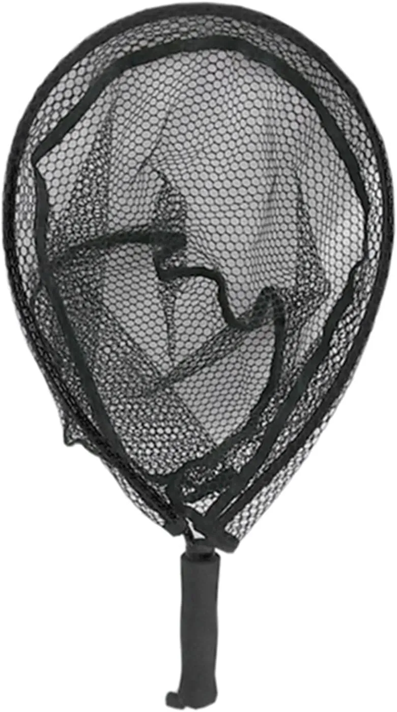 Fishing Accessories- Fly Fishing Net Folding Dip Net Outdoor Fishing Rubber Non-slip Aluminum Alloy Pole Handle Large Catching Fish Mesh ,Fishing Landing Net,Easy Catch & Release ( Color : D )