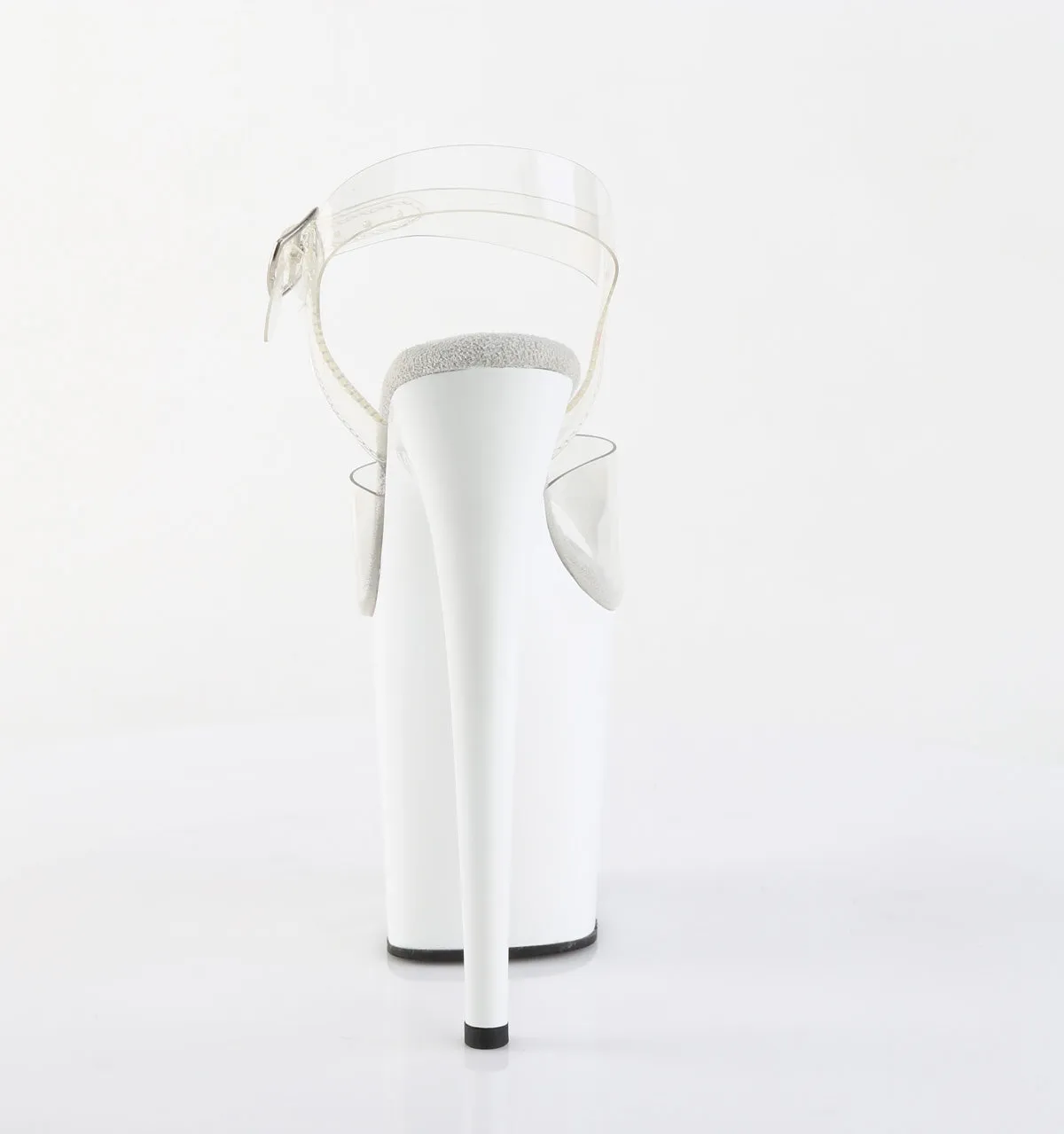 Flamingo-808 White Platform Heels