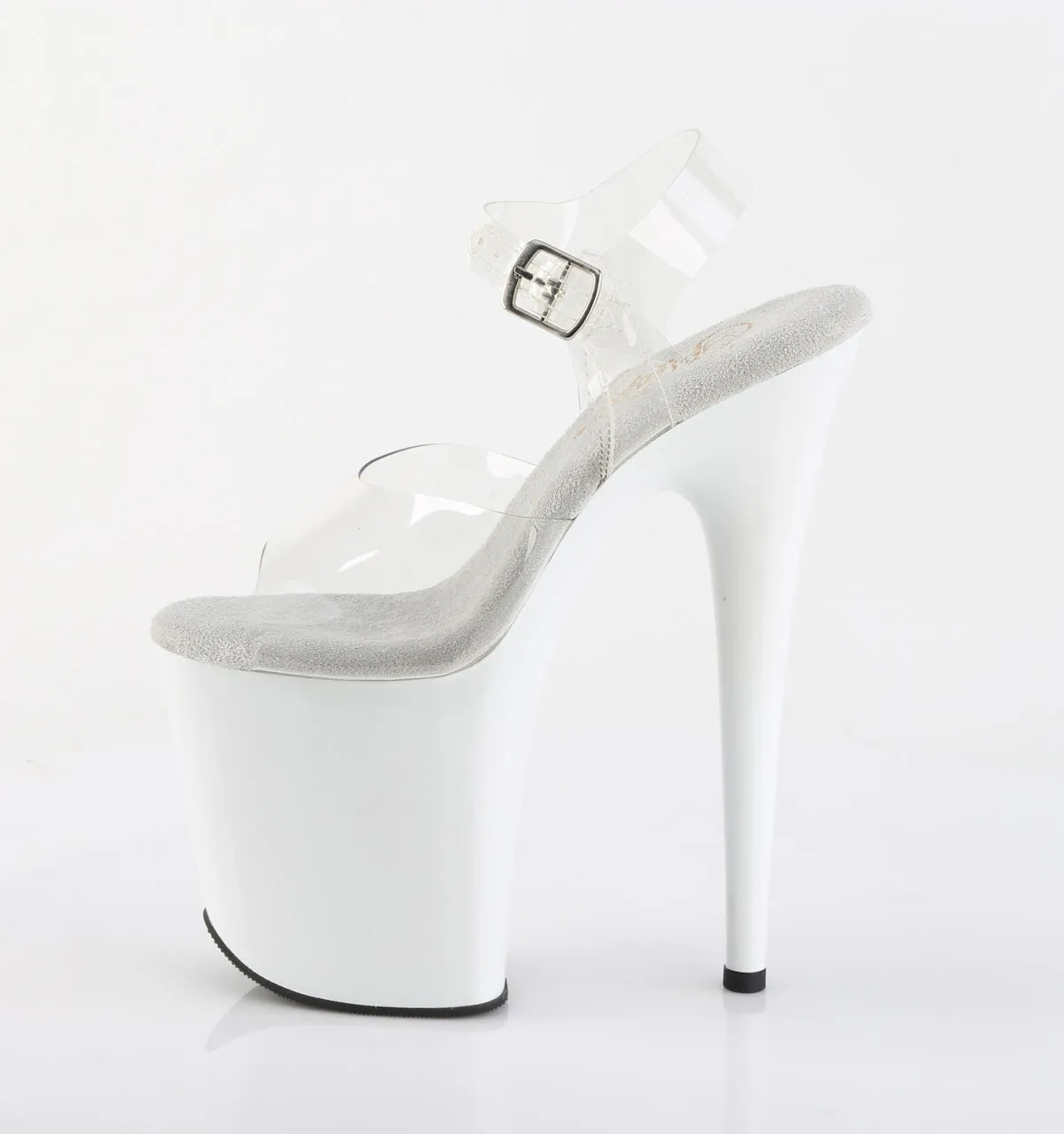 Flamingo-808 White Platform Heels