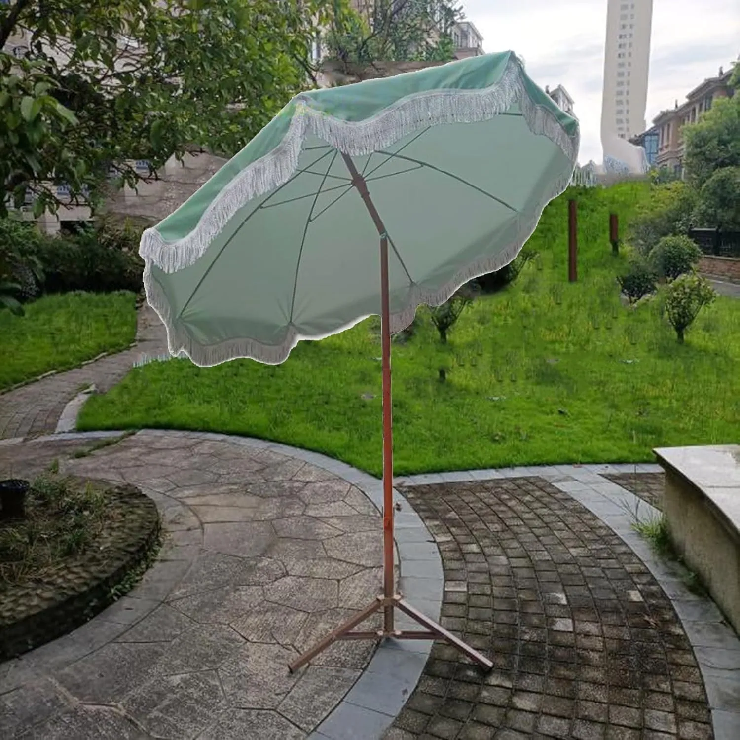 FLIPP Open-air Garden With Waterproof Coating Beach Umbrella Courtyard Large Sun Umbrella Outdoor Parasol Villa Table And Chairs Supporting Umbrella
