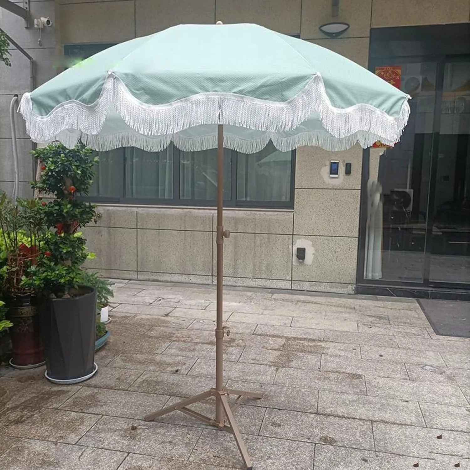 FLIPP Open-air Garden With Waterproof Coating Beach Umbrella Courtyard Large Sun Umbrella Outdoor Parasol Villa Table And Chairs Supporting Umbrella
