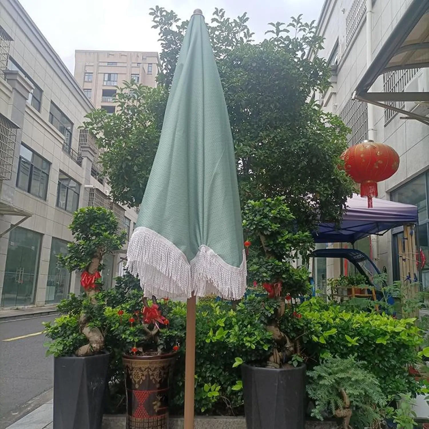 FLIPP Open-air Garden With Waterproof Coating Beach Umbrella Courtyard Large Sun Umbrella Outdoor Parasol Villa Table And Chairs Supporting Umbrella