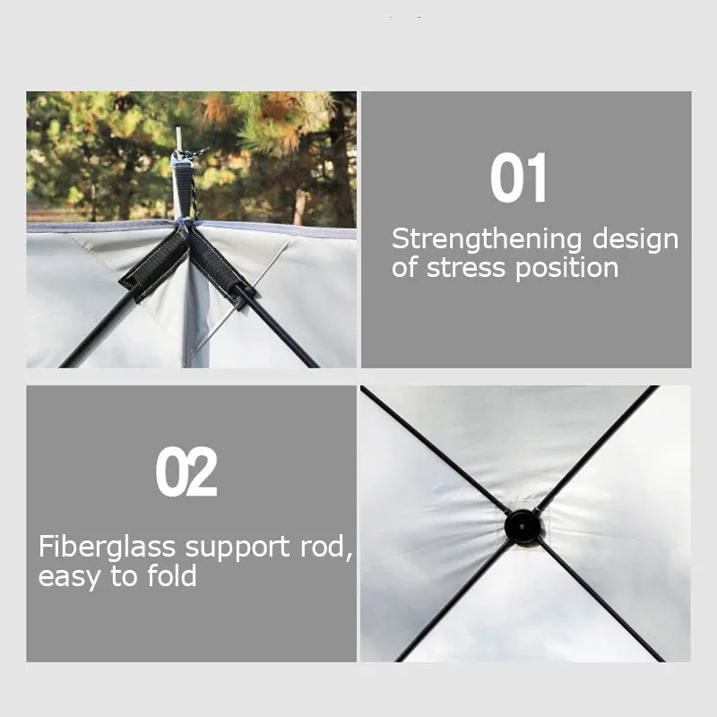 Folding Windproof Shield Outdoor Camping Windscreen Gas Stove Burner Windshield Shelter Wind Picnic Camping Large Panel