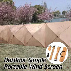 Folding Windproof Shield Outdoor Camping Windscreen Gas Stove Burner Windshield Shelter Wind Picnic Camping Large Panel