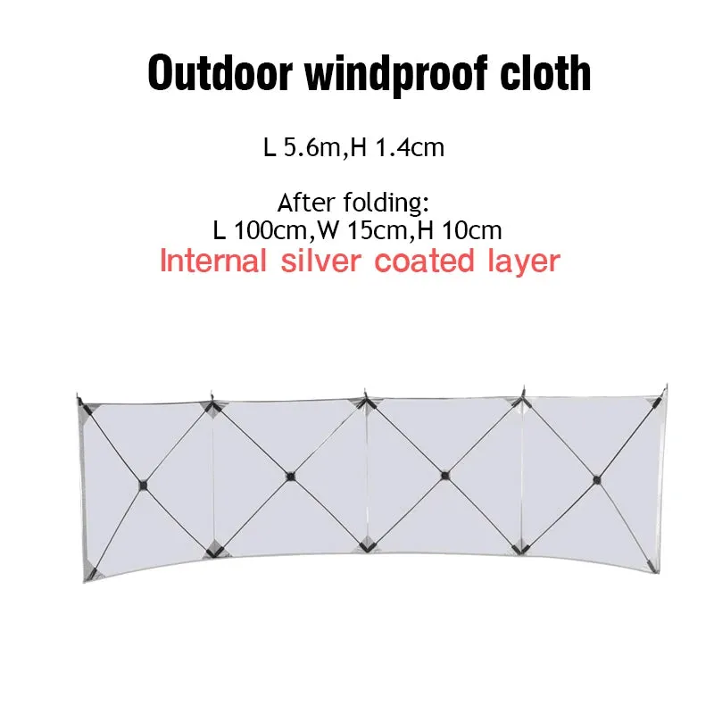 Folding Windproof Shield Outdoor Camping Windscreen Gas Stove Burner Windshield Shelter Wind Picnic Camping Large Panel