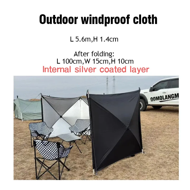 Folding Windproof Shield Outdoor Camping Windscreen Gas Stove Burner Windshield Shelter Wind Picnic Camping Large Panel