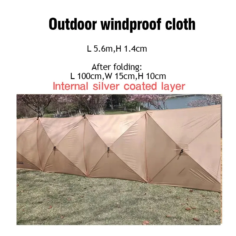 Folding Windproof Shield Outdoor Camping Windscreen Gas Stove Burner Windshield Shelter Wind Picnic Camping Large Panel