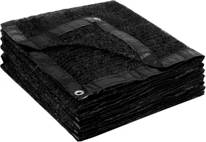 Garden expert 50% Sun Shade Cloth 10x20ft Mesh Tarp with Grommets for Plant Cover Patio Canopy Garden Pergola Greenhouse Car Barn Kennel Black