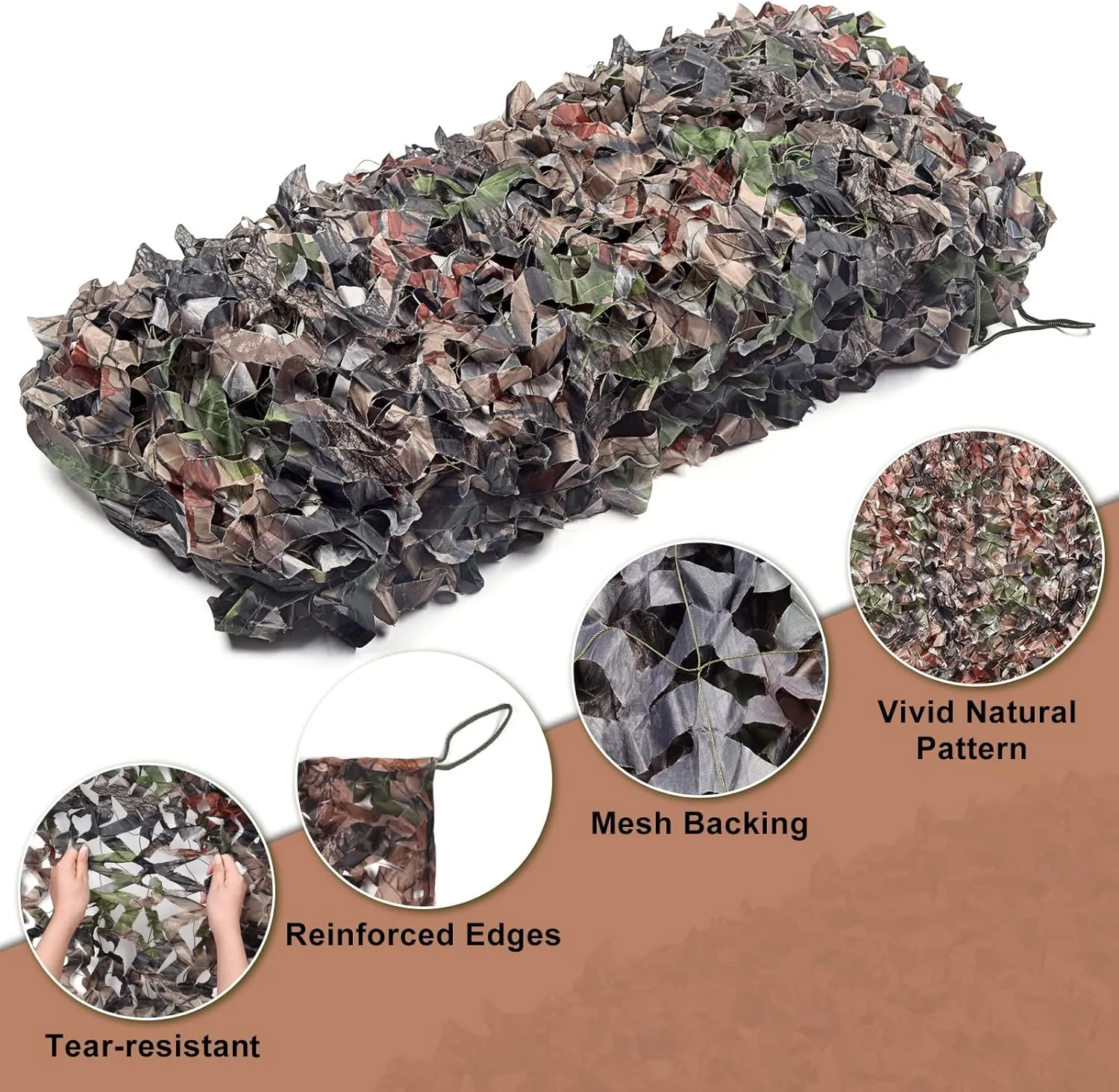 GEN 2 Camo Netting Camouflage Netting Hunting Blind Camo Net Camouflage Nets Military Surplus for Shooting Party Decoration Photograph Car Cover Sunshade