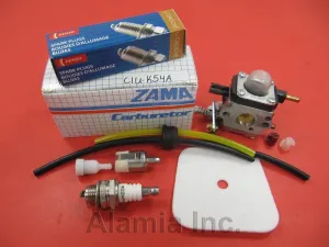 Genuine Mantis Tiller Parts Tune Up kit with Mantis Carburetorc1u-k54a. Fits All New Mantis and Echo Tiller with 3-Fuel Hoses System