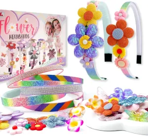 Girls DIY Headband Making Kit Gift, Fashion Kid Hair Accessories Set, 6 Year  Craft Kit Ideal for Birthday X-mas Gift Party Supplies, 6pcs Headbands & 50 pcs