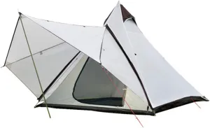 Glamping Yurt Tent Waterproof Family Tent with Removable Rainfly and Carry Bag Pyramid Tent for Family Camping & Hiking