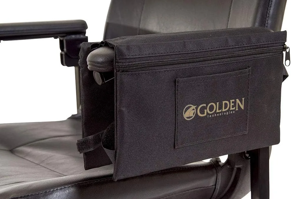 Golden Technologies Accessory Kit for Mobility Scooters (Cell Phone Holder, Armrest Tote Bag, Cup Holder)