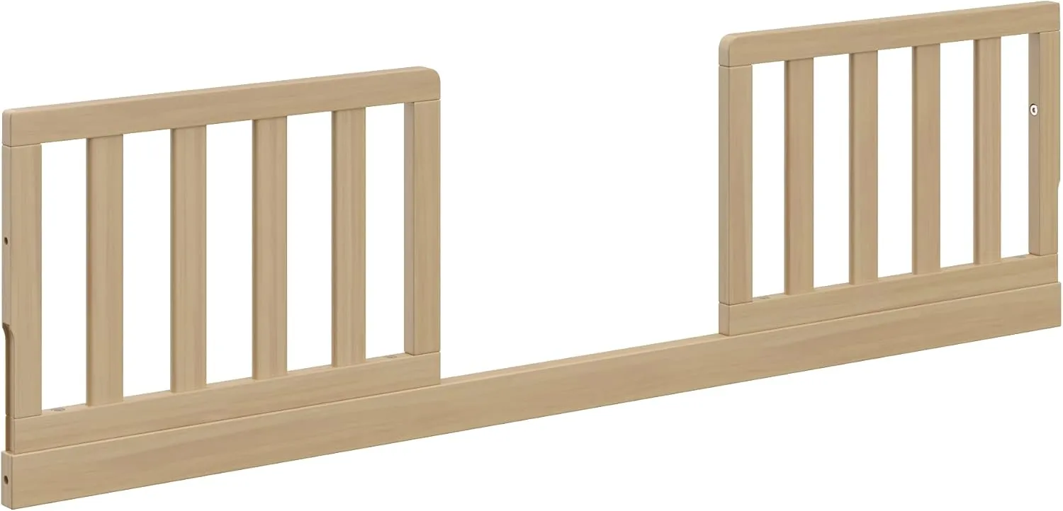Graco Storkcraft Toddler Safety Guardrail Kit with Slats (Driftwood) - GREENGUARD Gold Certified, Converts Compatible Storkcraft 4-in-1 and 5-in-1 Convertible Cribs into Toddler Bed