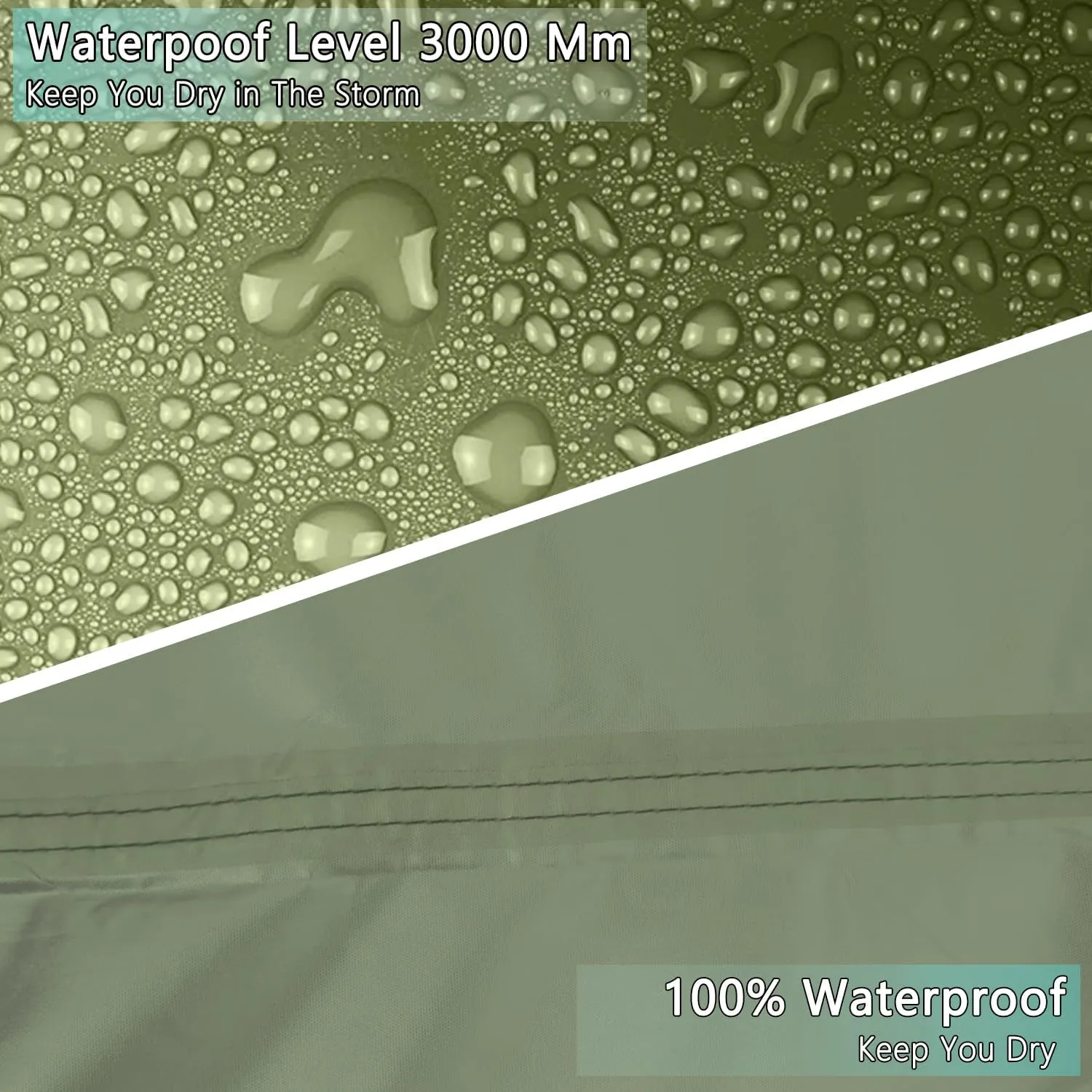 Hammock Rain Fly Tent Tarp Provides Effective Protection Against Rain, Snow. 32ft Long Ridgeline. Big 9.8x9.5ft Durable, Waterproof 210D Oxford. 6 Reflective Guy Lines, 2 Stuff Sacks. Easy Assembly