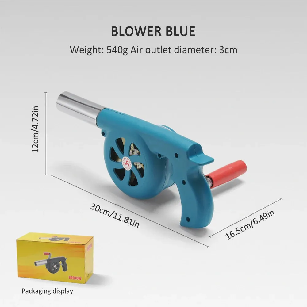 Hand Crank Fan Air Blower Fast Fire Starter BBQ Fan Air Blower Lightweight Grill Picnic Camping Stove Accessories