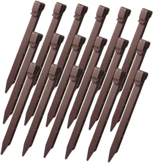 Happyyami Outdoor Tent Pegs Sand Stakes Ground Lawn Edging Stakes Artificial Turf Tarp Spikes Barriers Fabric