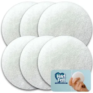 HartFelt Face Sponges for Cleansing and Gentle Exfoliating | Facial Compressed Sponges for Estheticians | Reusable Face Pads for Removing Dead Skin, Dirt & Makeup | Made in USA - Pack of 6