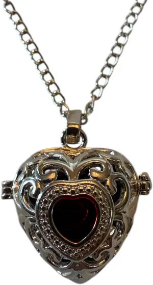 Heart Locket Victorian style - BloodVial Necklace & Anticoagulant - 32 inch Necklace BloodBond love forever - Victorian - Gothic - Vampire Pendant - Lovers Ritual - Love Magic - Macabre - Dark Beautiful - Oddities
