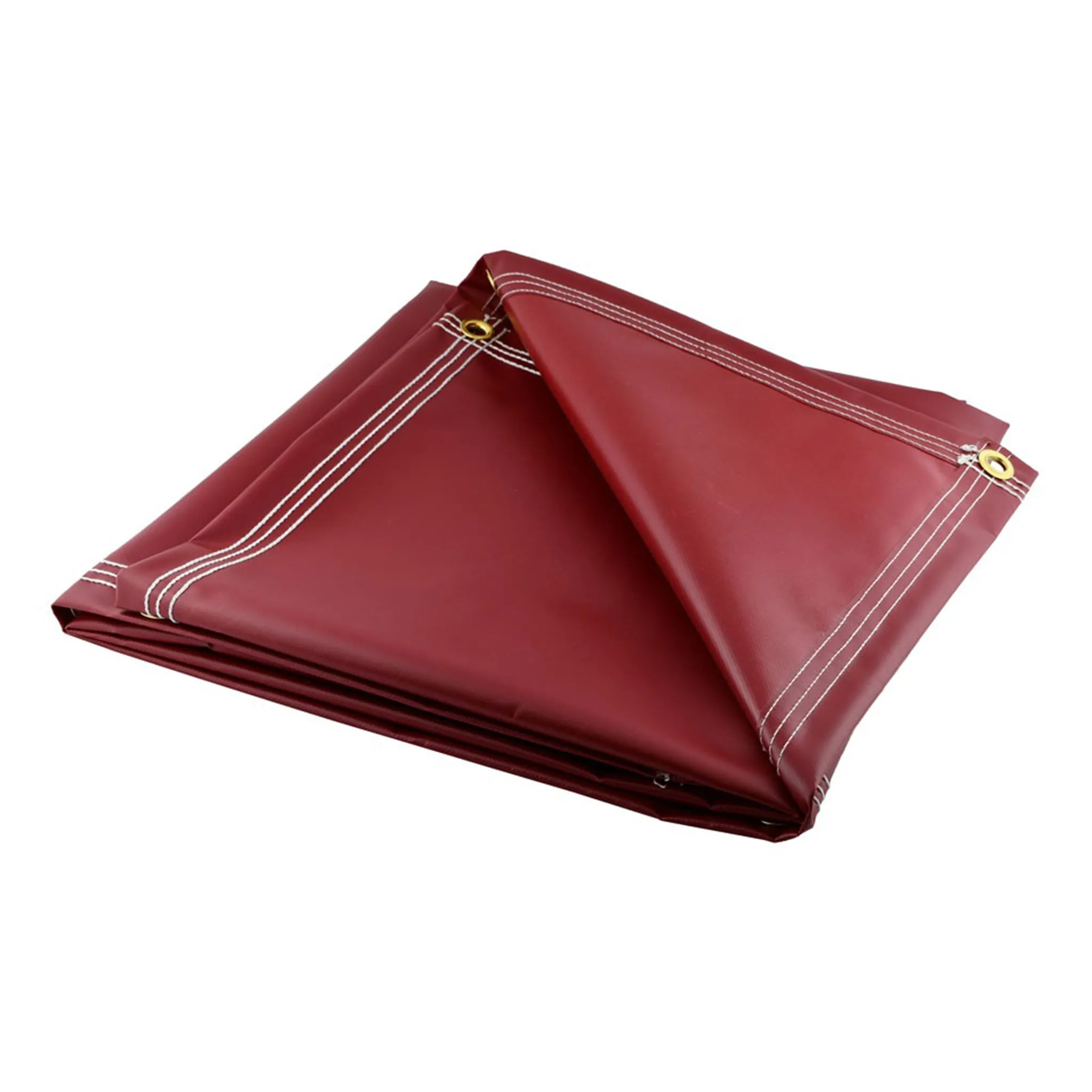 Heavy Duty Burgundy Vinyl Tarps - 18 oz