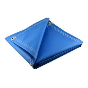 Heavy Duty Light Blue Vinyl Tarps - 18 oz