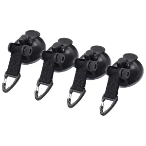 Heavy Duty Suction Cups, Portable Car Tent Suction Cup Hooks, Ideal for Easy Cam Tarp Installation