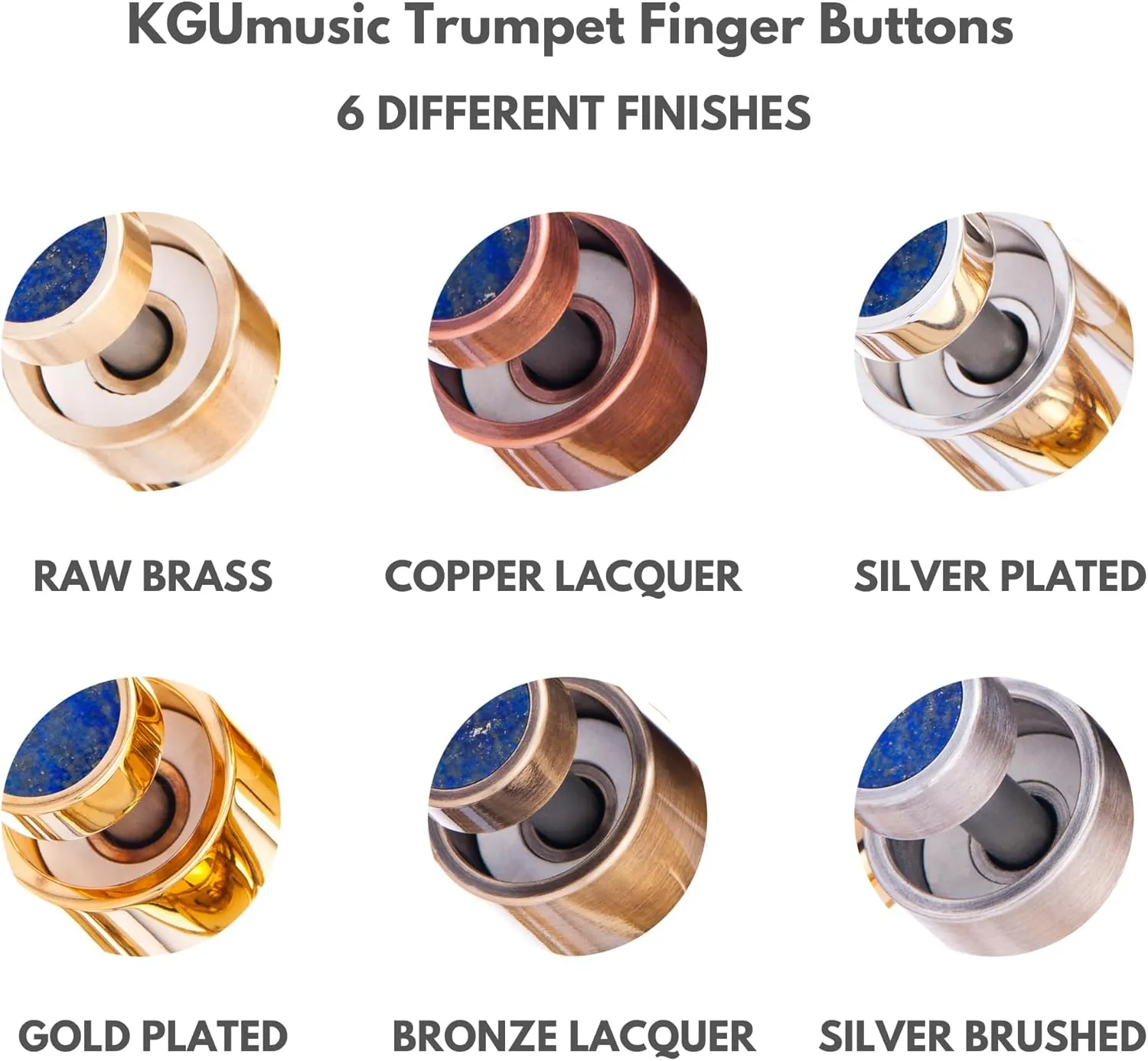 HEAVY Trumpet custom finger buttons for all Bach Stradivarius, Artisan, New York, Chicago, TR200, all Stradivarius flughelhorns, all Stradivarius cornets models (Antique Bronze Lacquered, Turquoise)