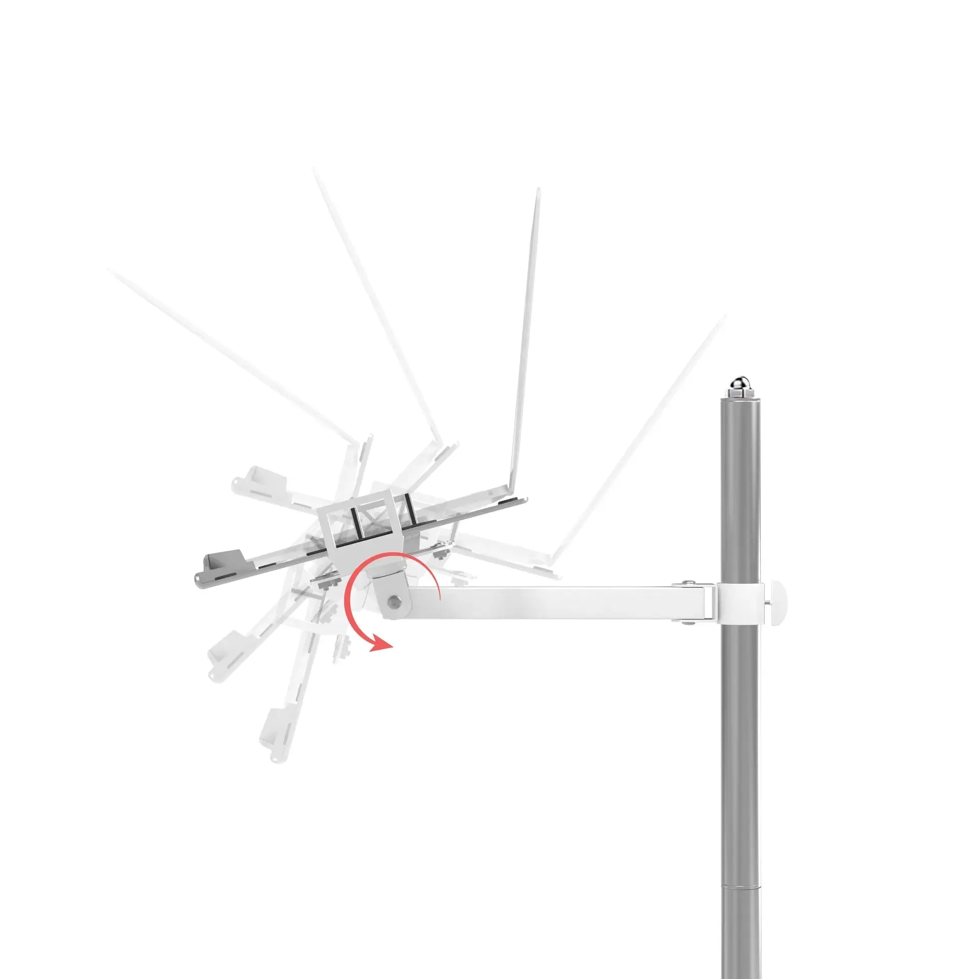 Height-Adjustable Floor Stand with Holder