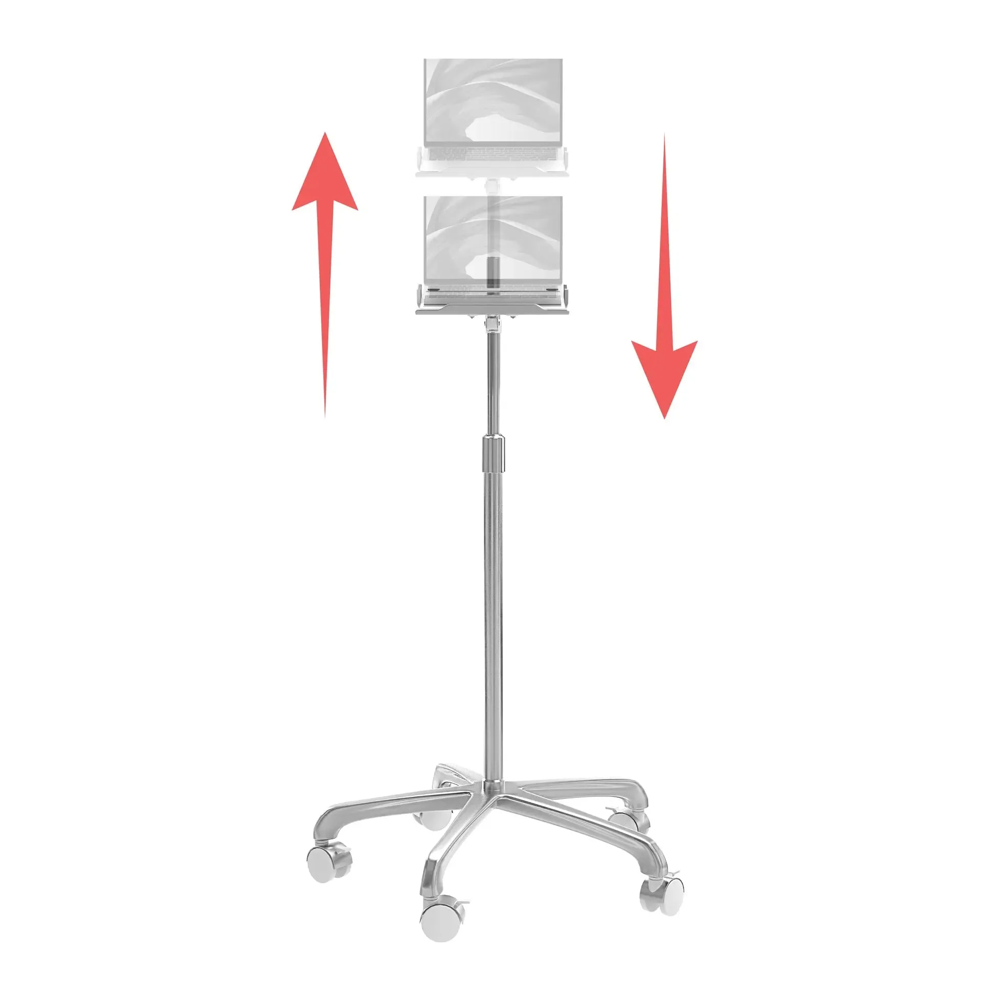 Height-Adjustable Floor Stand with Holder