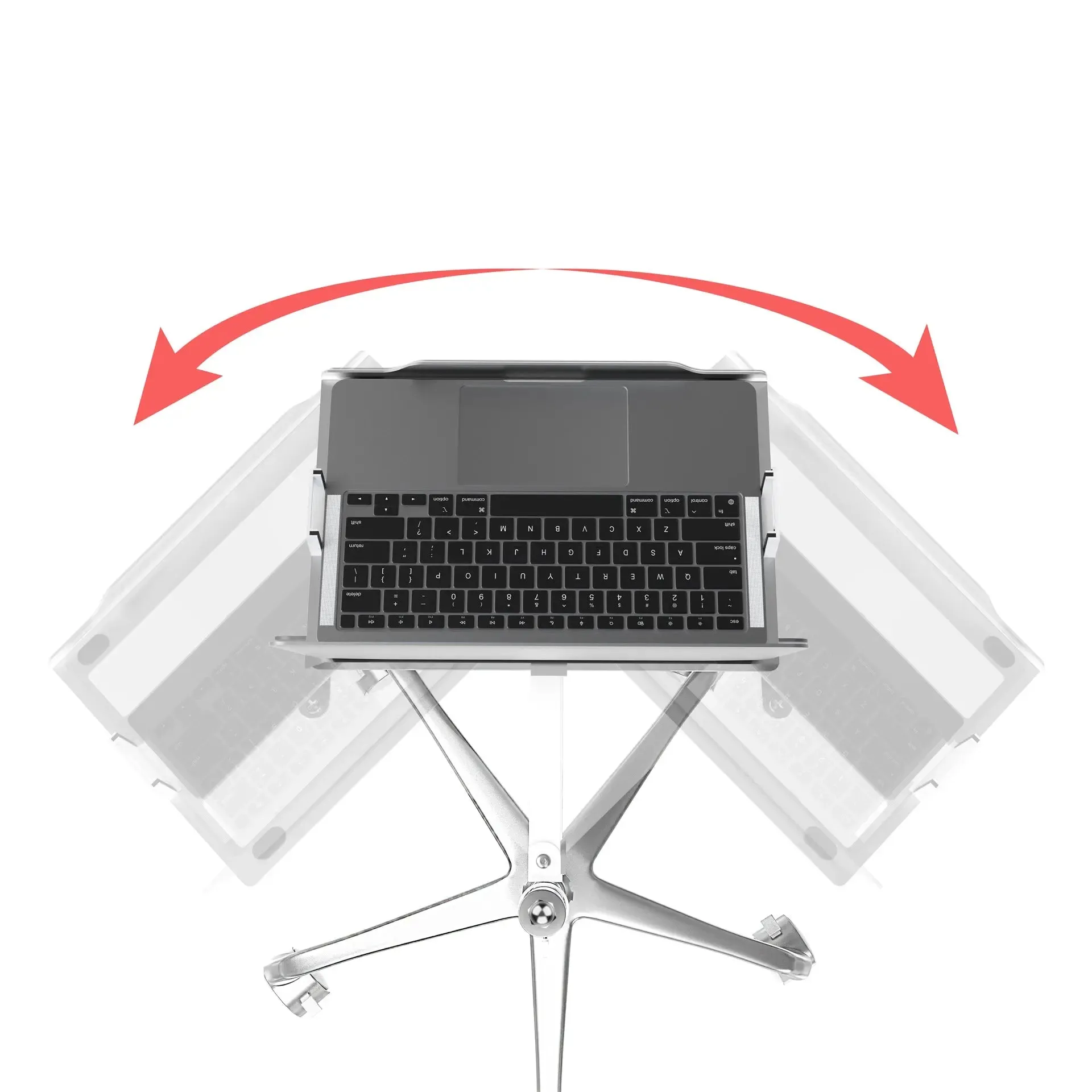 Height-Adjustable Floor Stand with Holder