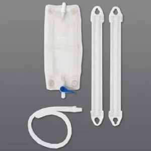 Hollister Urinary Leg Bag Kit Anti-Reflux Valve 900 mL Vinyl, 9655 - Sold by: Pack of One