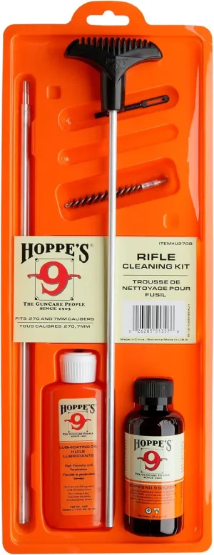 Hoppe's No. 9 Cleaning Kit with Aluminum Rod, 7mm, .270/.280 Caliber Rifle