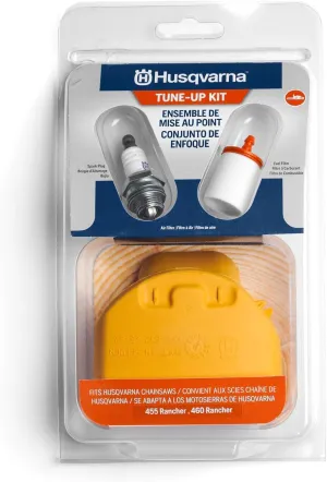 Husqvarna 599333701 455R/460R Chainsaw Maintenance Kit, Easy-to-Install Chainsaw Parts Tune Up Kit Includes Air Filter, Fuel Filter and Spark Plug