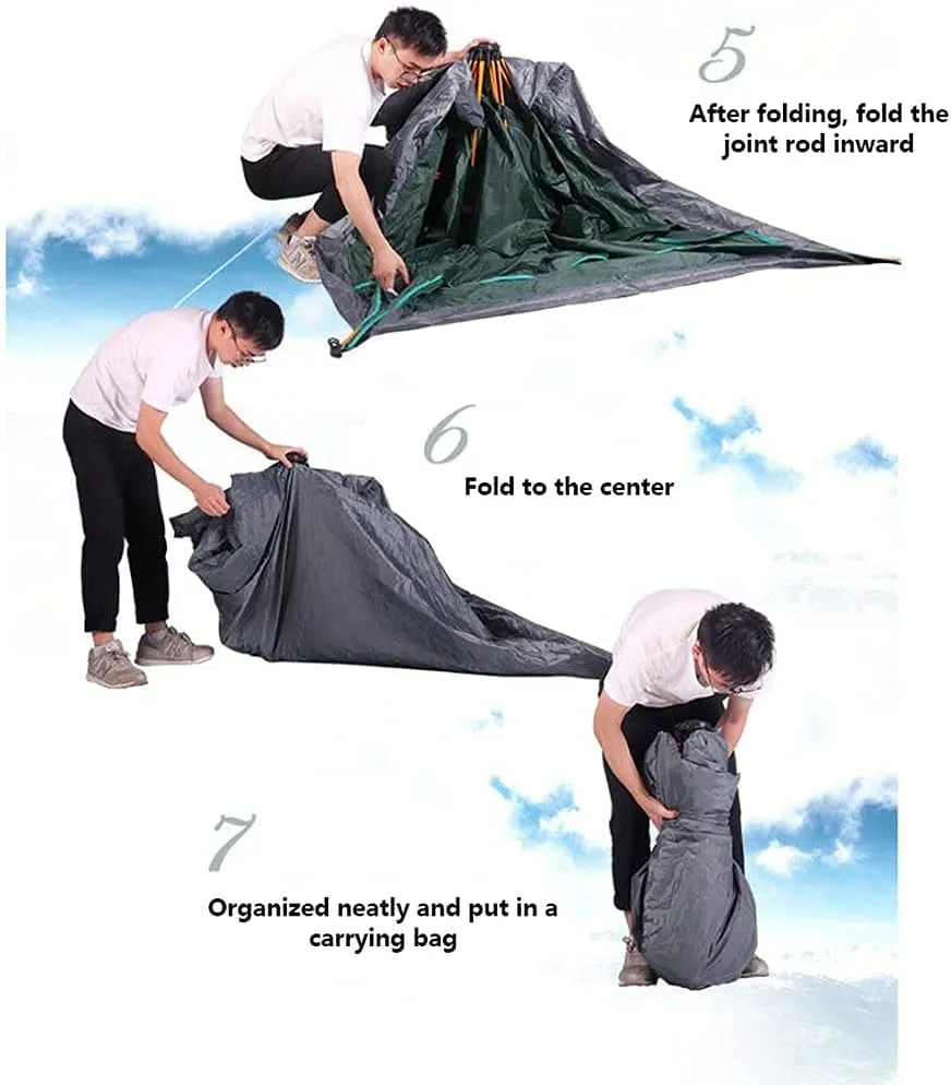 Instant Pop Up Family Camping Tents, Quick Setup for Camping, Hiking, Fishing for 2-3 3-4 Person