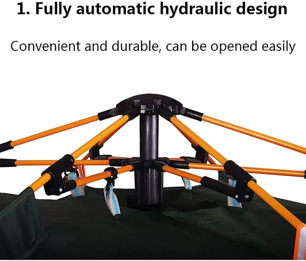 Instant Pop Up Family Camping Tents, Quick Setup for Camping, Hiking, Fishing for 2-3 3-4 Person