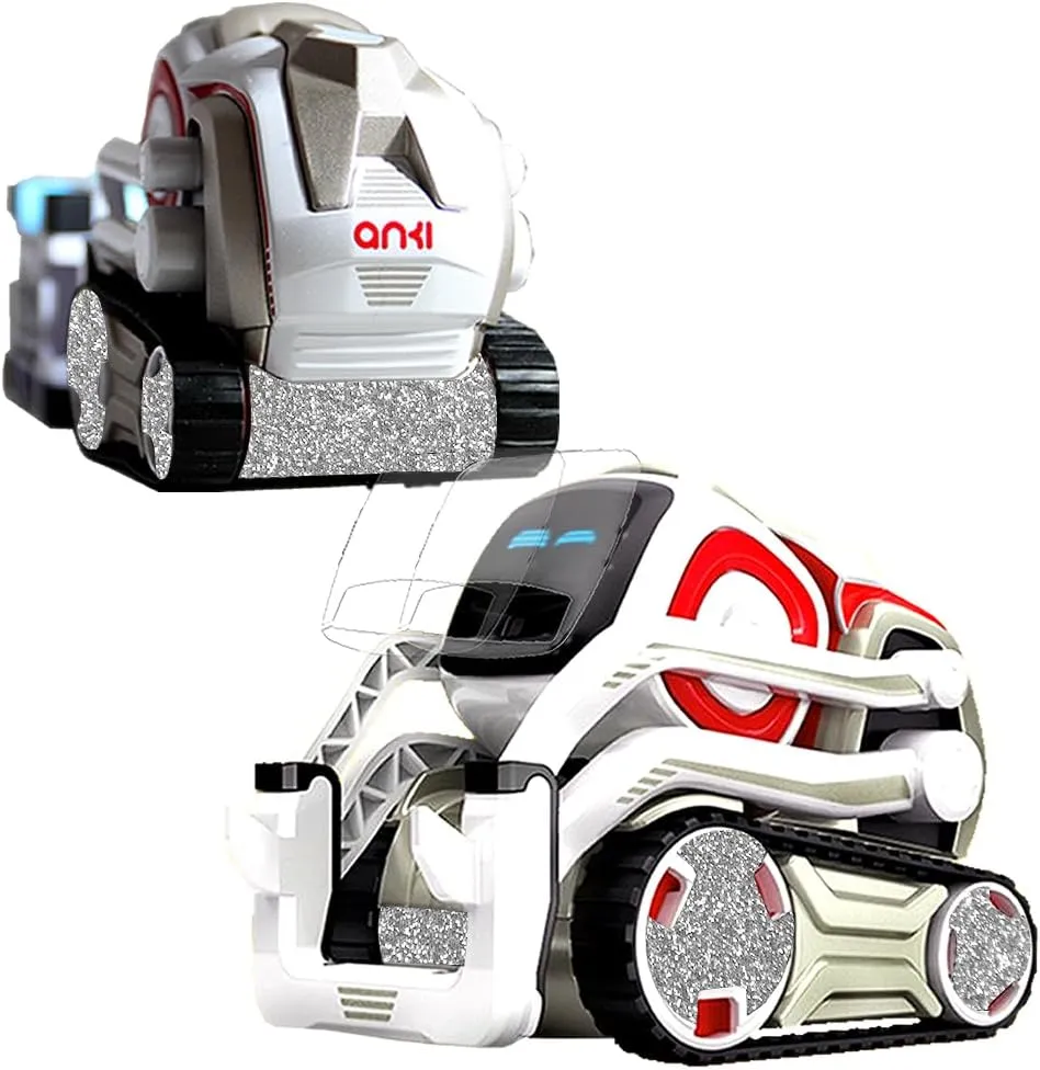 IPG for Cozmo Robot Face Screen Guard Decoration KIT Include Wheels&Body Set 7 Units Decals 2 Units Screen Protector (White Glitter)