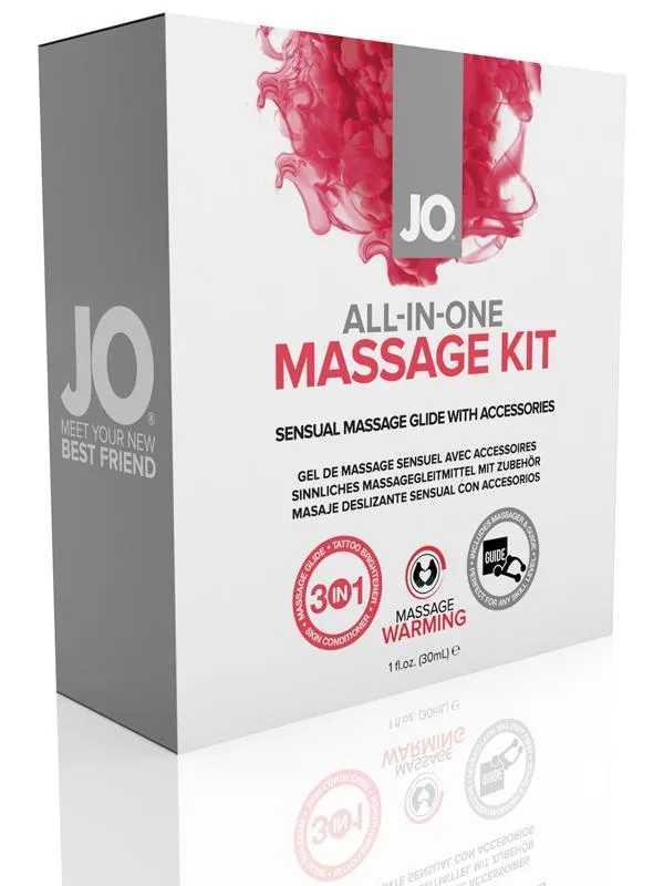 JO All-In-One Massage Glide Kit Warming 3 * 30ml