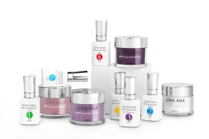 Joya Mia Beautiful Dipping Powder Starter Kit Powders,Top,Base,Activator,Bond,Vitamin Oil,Brush Saver (DPSK-034)