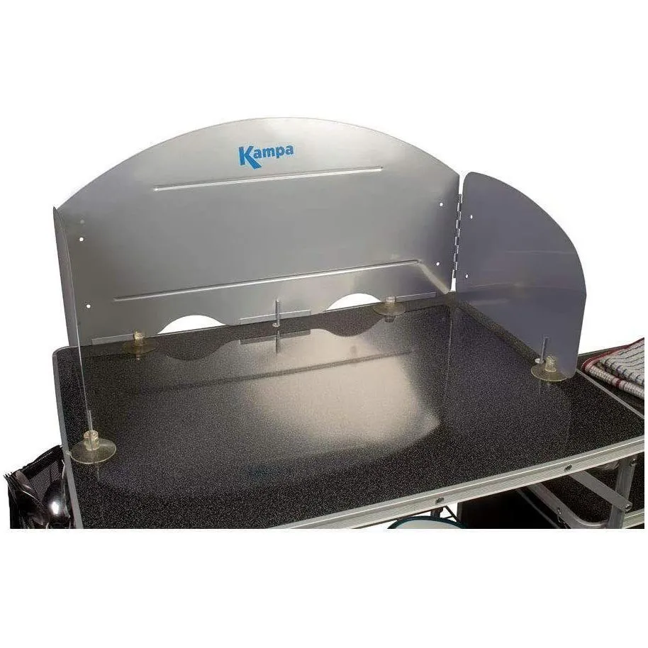 Kampa Universal Fit Aluminium Camping Stove Gas Cooker Windshield