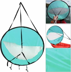 Kayak Sail Kit,42" Durable Downwind Wind Sail Sup Paddle Board Instant Popup for Kayak Boat Sailboat Canoe Foldable Style