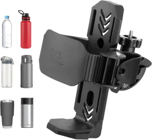 KEMIMOTO Bike Cup Holder, Up to 28 OZ Capacity Water Bottle Holder for Bicycle Handlebar, Motorcycle Drink Holder Mount with Metal Clamp, Universal Fit for ATV Scooter Boat Stroller Wheelchair